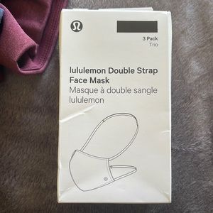 Black lululemon face mask- 3 pack